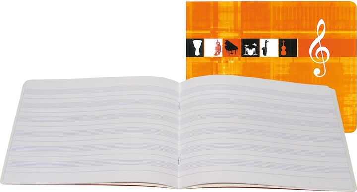 Actual product image Clairefontaine Music book (17 x 22 cm, Lined, Soft cover)