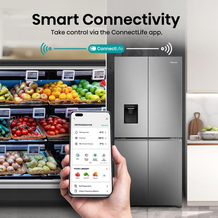 Produktbild Hisense RQ5P470SMIE Amerikanischer Kühlschrank Side by Side (482 l)