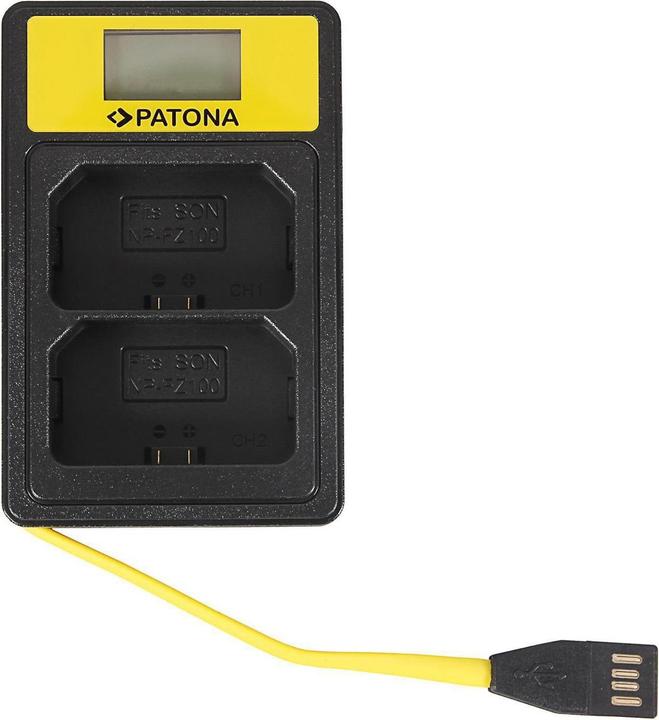 Actual product image Patona Smart Dual LCD USB Sony NP-FZ100 (Camera battery charger)