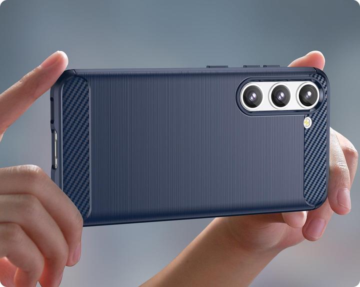 Image du produit Hurtel Coque carbone pour Samsung Galaxy S23 silicone flexible bleu (Samsung Galaxy S23)