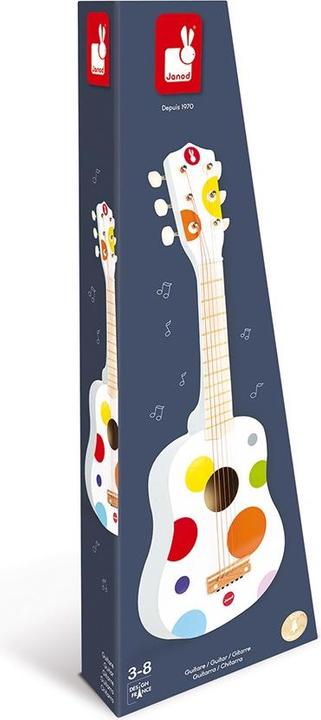 Produktbild Janod Confetti Gitarre (Englisch, Italienisch, Deutsch, Spanisch, Französisch, Niederländisch)