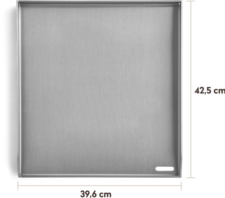 Immagine prodotto Burnhard Plancha Grillplatte Edelstahl EARL 42,5 x 39,6 x 3 cm