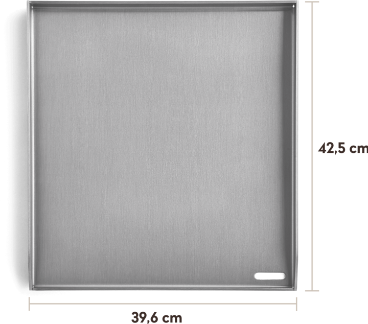 Produktbild Burnhard Plancha Grillplatte Edelstahl EARL 42,5 x 39,6 x 3 cm