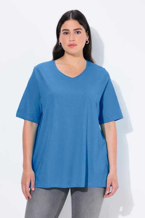 Actual product image Ulla Popken Essential V-Neck Stretch Tee (58)