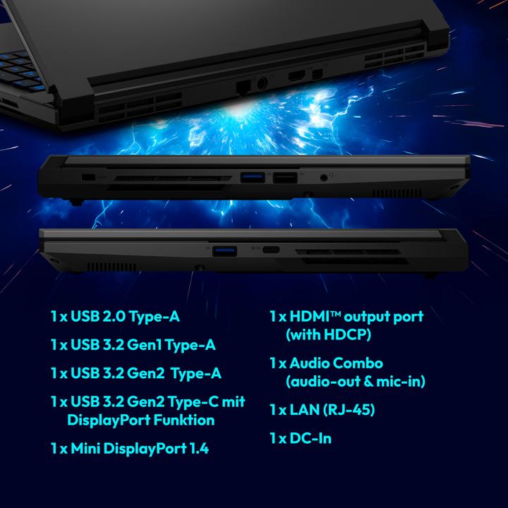 Immagine prodotto Erazer Scout 17 E1 Core Gaming Laptop (17.30", 1000 GB, 16 GB, DE)