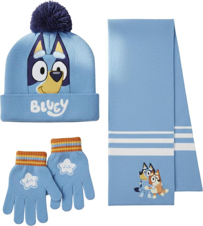 Actual product image Cerdá Bluey winter set snood hat gloves