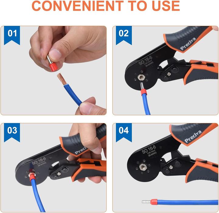 Actual product image Preciva Crimping pliers CP80001 (210 mm)