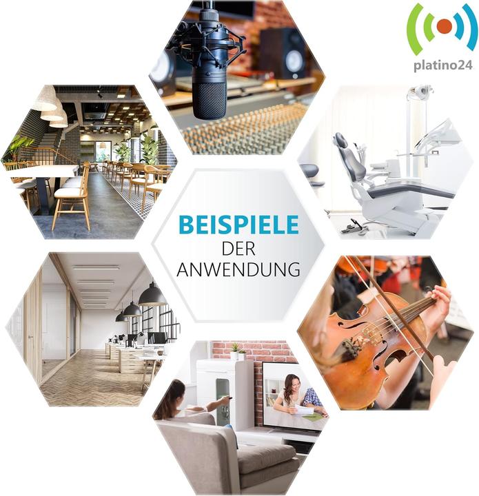 Produktbild Platino24 Hellgrün Schallabsorber (6 Stk.)
