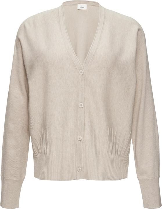 Produktbild s.Oliver Strickjacke Strickjacke mit Strukturmuster am Saum (38)