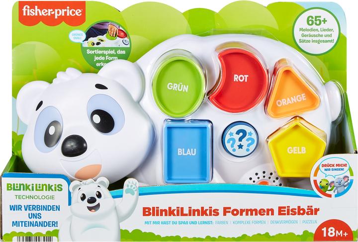 Produktbild Fisher-Price BlinkiLinkis Formen Eisbär, Kleinkinderspielzeug, deutsche Ausgabe (Deutsch)