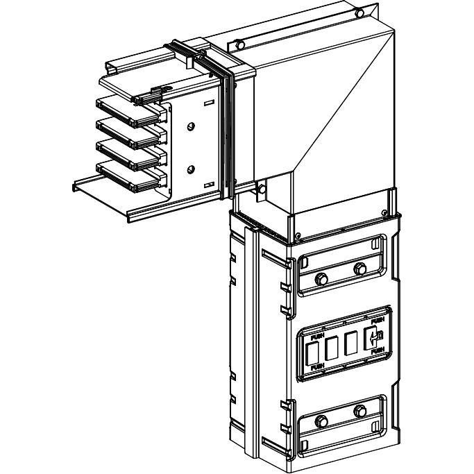 Schneider Electric SE KSC800DLF40 Winkel 800 A Flach PE auÃen, Elektronikzubehör + Gehäuse, Weiss