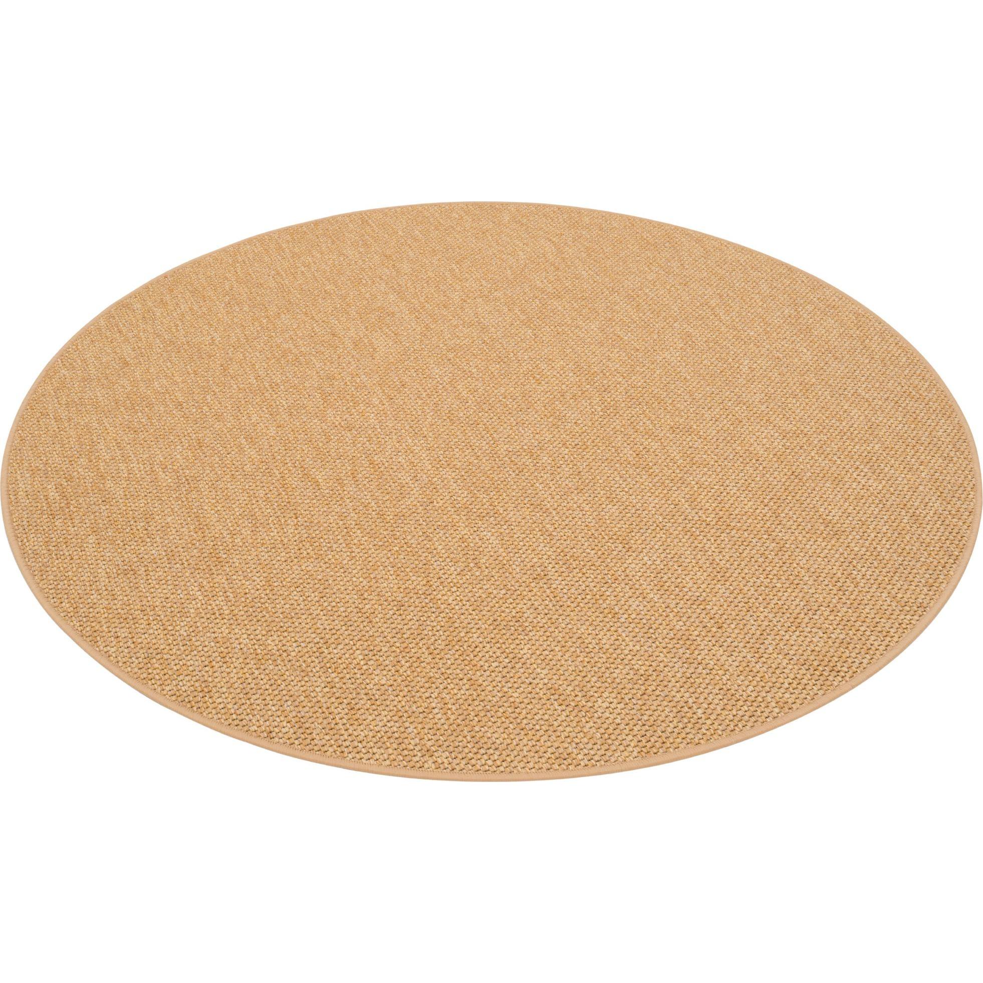 Snapstyle, Teppich, Bentzon Natur Flachgewebe Teppich Rund (133 x 133 cm)