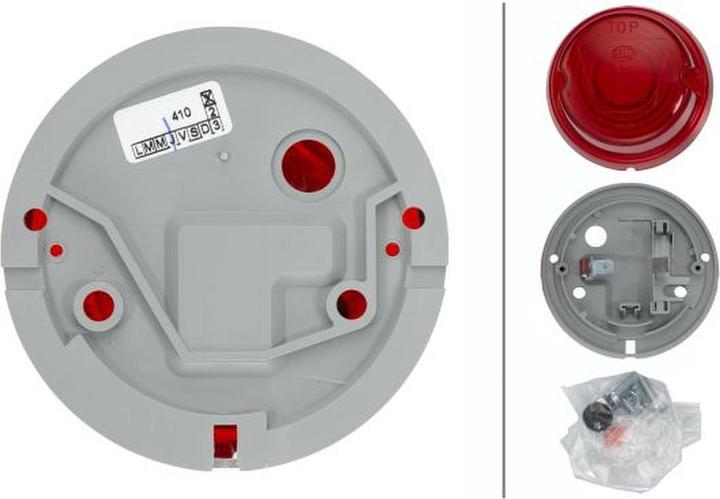 Actual product image Hella 2 Halogen tail light for AGCO