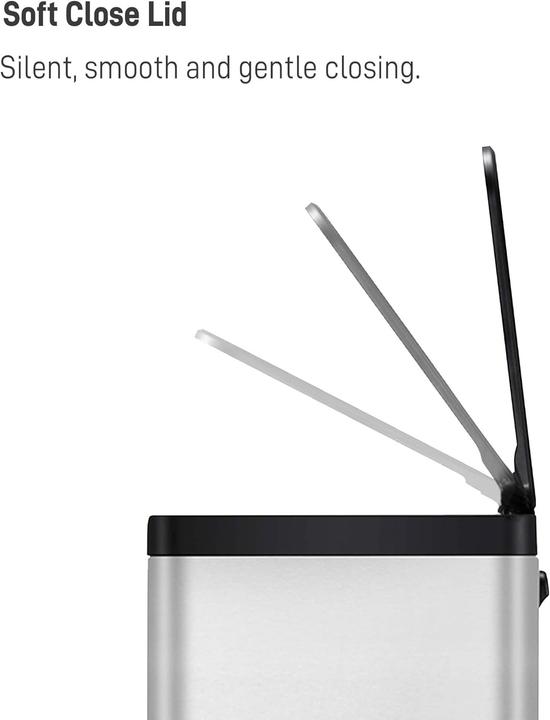 Actual product image EKO Dual Compartment Pedal Recycling Bin for Kitchen and Home (40 l)