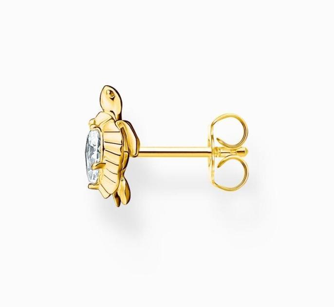 Actual product image Thomas Sabo Single stud earrings turtle gold (925 silver)