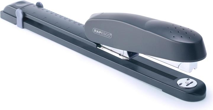 Rapesco R79026A3 790 Agrafeuse à bras long (type 24/6mm ou 26/6mm) Chargement frontal Noir (50 feuilles)