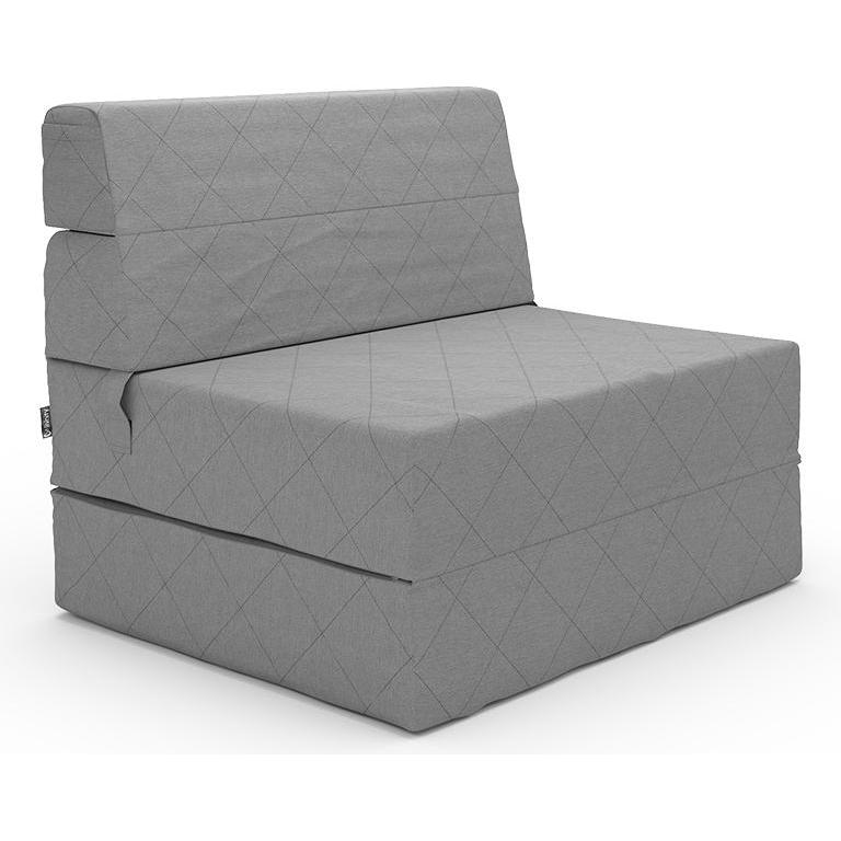VitaliSpa, Sofa, Sofa Lima, Grau, 100 cm mit Schlaffunktion