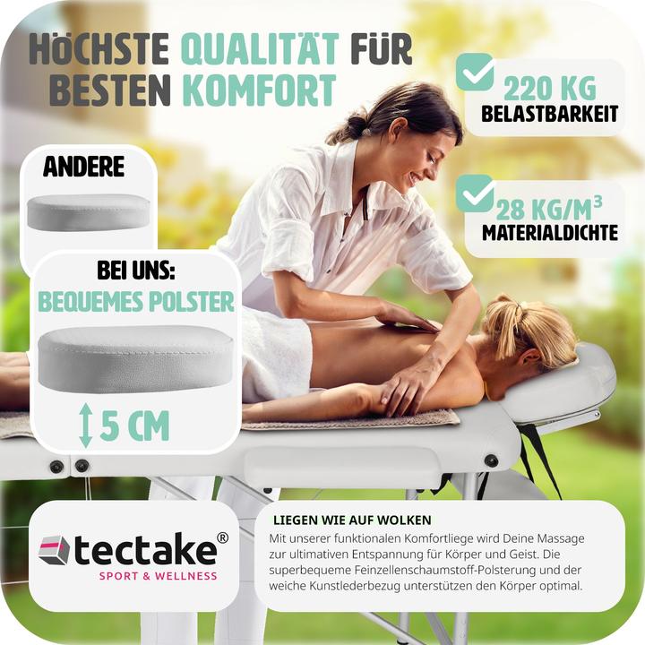 Produktbild tectake 3 Zonen Massageliege