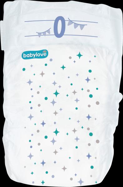 Produktbild dm babylove Premium-Windeln (Gr. 0, Tragepack, 24 Stück)