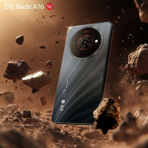 Image du produit ZTE Blade A76 (128 Go, Noir poussière d'étoiles, 6.75", Double SIM, 5G)
