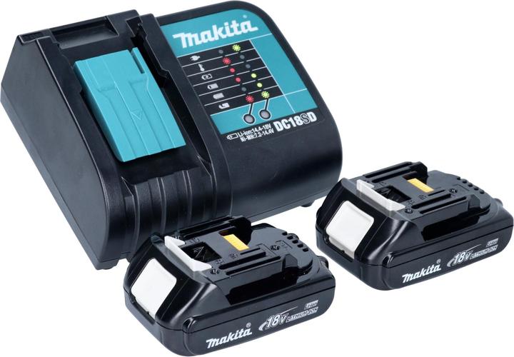 Produktbild Makita DML 816 SY Akku Arbeitsleuchte 18 V 100 - 500 lm LED + 2x Akku 1,5 Ah + Ladegerät (500 lm)