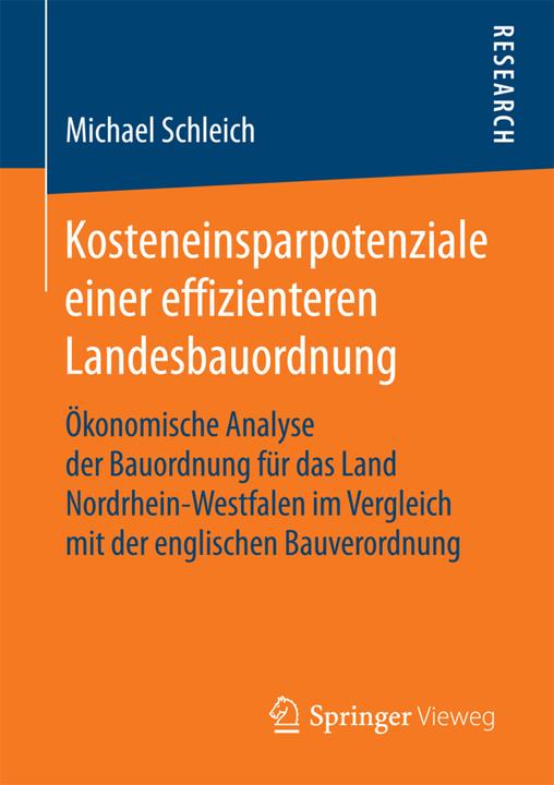 Energie-Label Kosteneinsparpotenziale einer effizienteren Landesbauordnung (Deutsch, Michael Schleich, 2018)