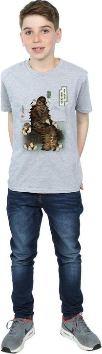 Image du produit Star Wars - T-shirt THE LAST JEDI JAPANESE CHEWBACCA PORGS - Garçon (116)