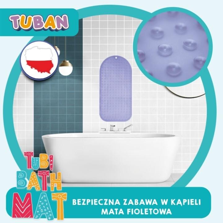 Productafbeelding Tuban Anti-Rutsch Badematte lila (35 x 70 cm)