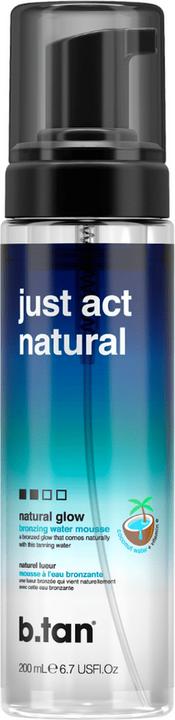 Actual product image B.Tan Just Act Natural Self Tan Mousse 200 ml (Self tanning foam, 200 ml)