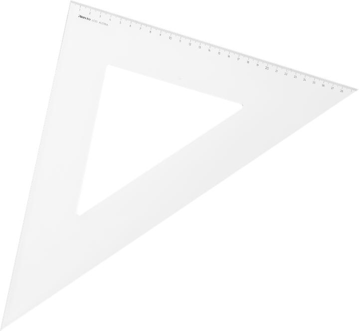 Actual product image Aristo Triangle plastic 45° (29.70 cm, Plastic)