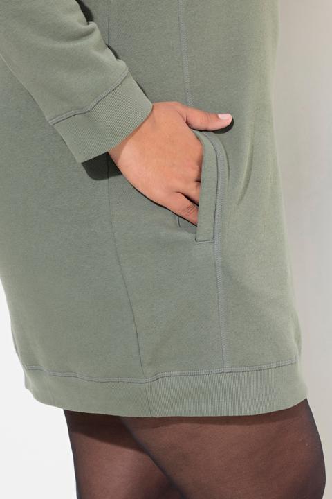 Produktbild Ulla Popken Sweatkleid, Stehkragen, Langarm, Taschen (50, 52)