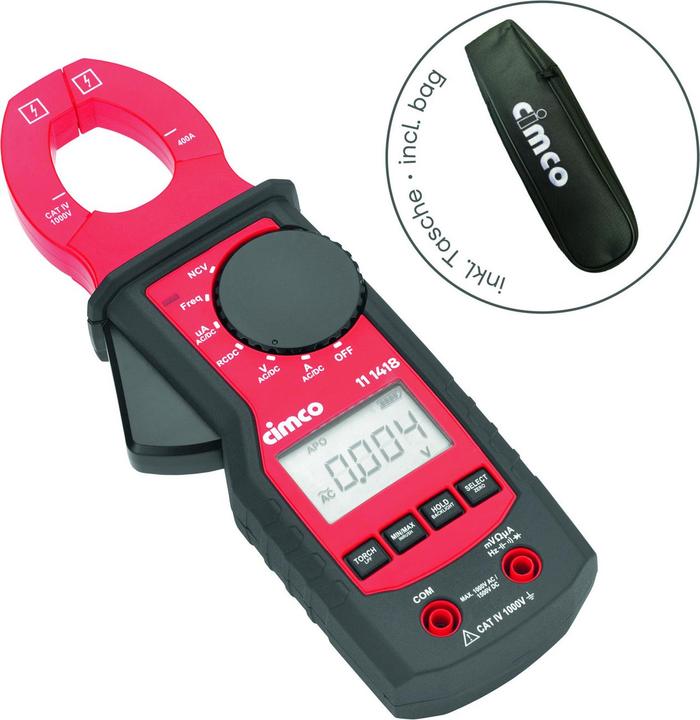 Actual product image Cimco AC/DC current clamp 4100 (CAT III, CAT IV 1000V)