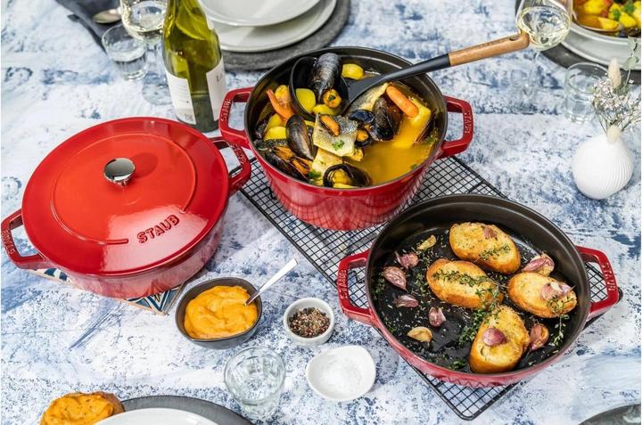 Actual product image Staub 4tlg. Cocotte (Cast iron, Iron, 24 x 21.60 cm)