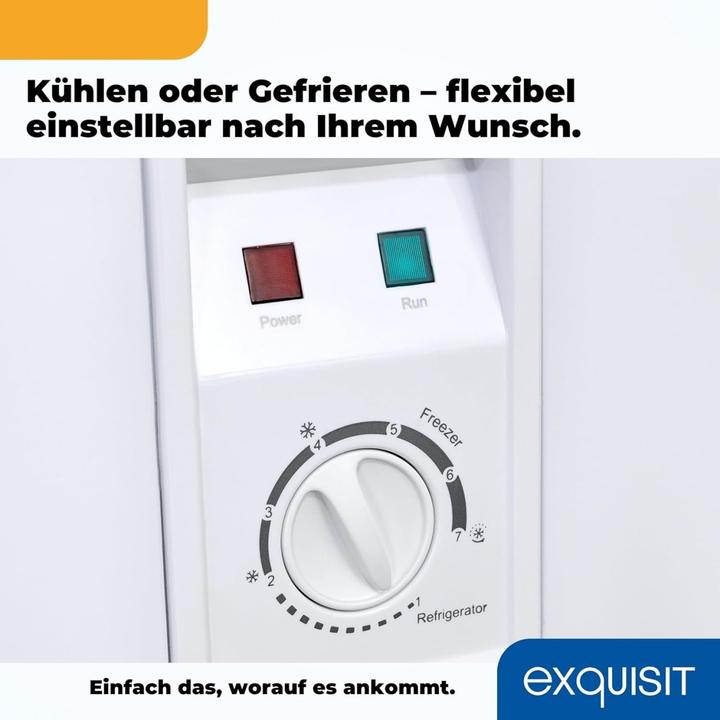 Actual product image Exquisit GT100-050E (Stand-alone, 99 l)