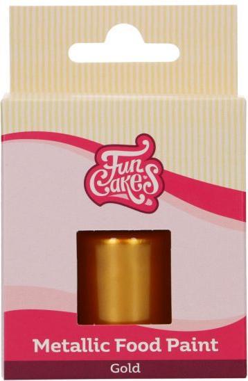 Produktbild FunCakes Metallic Lebensmittelfarbe Gold, 30ml (30 ml)