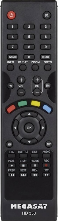 Image du produit Megasat HD 350 V3 - Récepteur de télévision par satellite (4000 Go, DVB-S, DVB-S2)