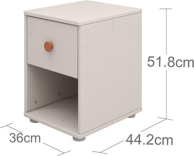 Image du produit Flexa Commode Classic avec 1 tiroir (36 x 44.50 x 51.80 cm)