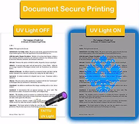 Actual product image Tattu UV torch (100 lm)