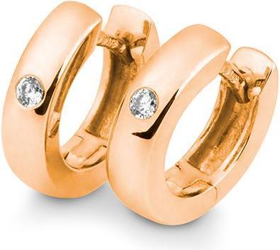Actual product image Breuning Creoles - BRILL. 0,06 Ct. H/si (750/18 K Gold)