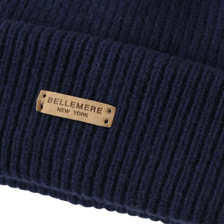 Image du produit Bellemere Headgear Ribbed Lambswool Beanie (Taille unique)