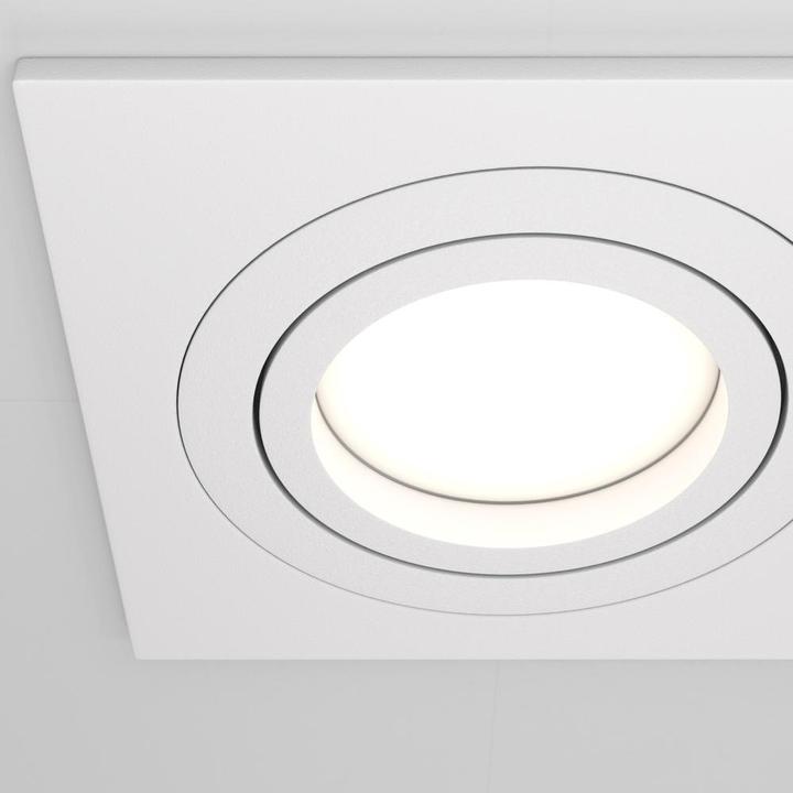 Produktbild Maytoni Atom Downlight, Einbauleuchte 2x GU10 Weiss 2-fach (GU10)
