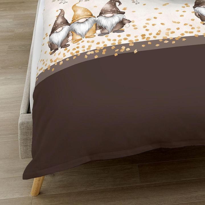 Produktbild Kaeppel Biber Bettwäsche Wichtel Kumpel braun (Bettwäsche Set, 155x220 cm + 80x80 cm)