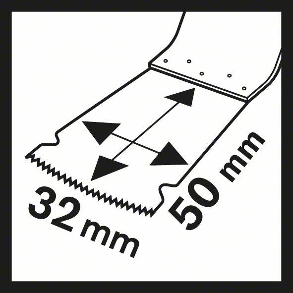 Produktbild Bosch Professional Zubehör BIM Tauchsägeblatt AII 65 APB, Wood and Metal, 40 x 65 mm, 10er-Pack