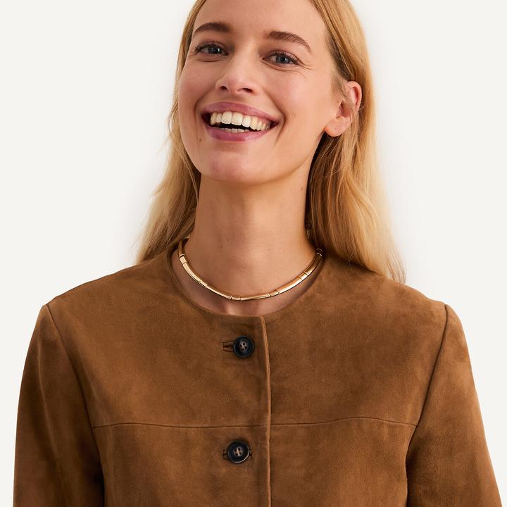 Immagine prodotto Anne Weyburn Ziegenlederjacke mit Druckknopfverschluss (44)