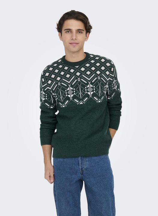 Produktbild Only & Sons ONSEZ REG 7 JAQ CREW KNIT Strickpullover (L)