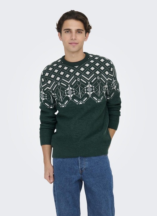 Immagine prodotto Only & Sons ONSEZ REG 7 JAQ CREW KNIT Maglione a maglia (L)