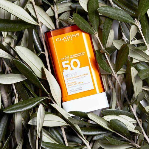Actual product image Clarins Invisible Sun Care Stick (Sun stick, Sun cream face, SPF 50, 69 g)