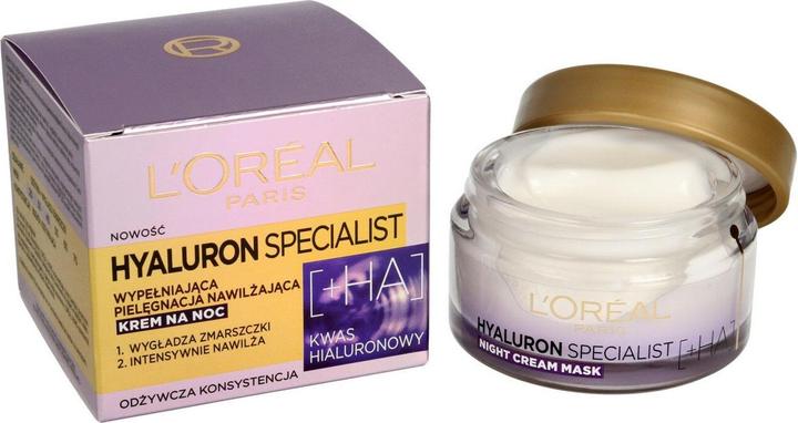 Immagine prodotto L'Oréal Paris L'oreal Paris - L'oreal - Hyaluron Specialist Krem Maska Na Noc WypeÅ'niajÄ...ca PielÄ™gnacja Nawil (50 ml, Crema notte)