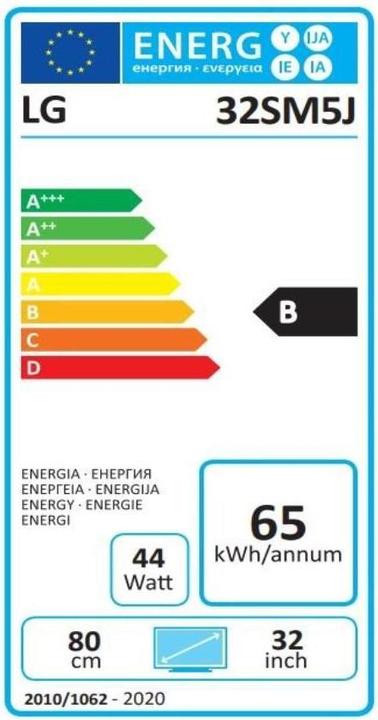 Energy Label LG 32SM5J-B (32")
