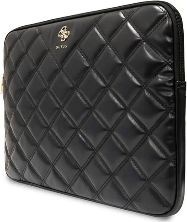 Actual product image Guess Sleeve GUCS16ZPSQSSGK 16" czarny/black Quilted 4G (16")
